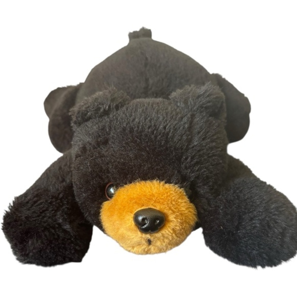 Weighted‎ Stuffed Black Bear 3.5lbs Plush Animal Toy Comfort Medium Sensory